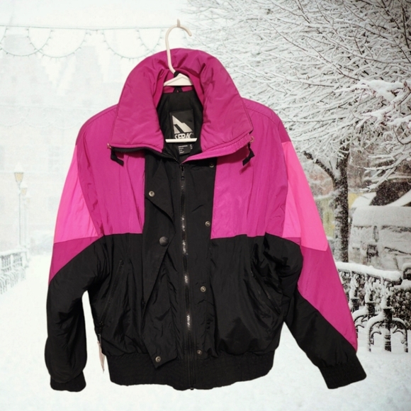 Vintage 1980's Serac Retro Color-Block Winter Ski Jacket EUC No Callouts - Picture 1 of 8